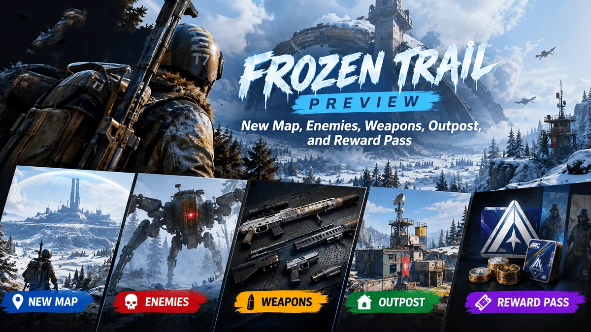 ARC Raiders Frozen Trail Preview: New Map, Enemies, Weapons, Outpost, and Reward Pass