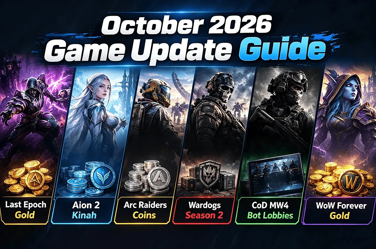 October 2026 Gaming Preview: Major Updates, New Game Releases, and Guides