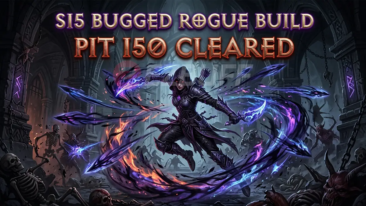 Diablo 4 Season 15 Rogue Breaks Pit 150 with Infinite Damage Bugged Build