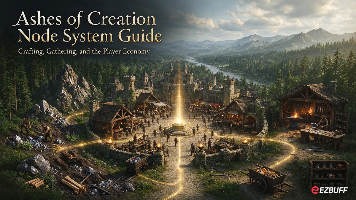 Ashes of Creation Node System Guide: Crafting, Gathering, and the Player Economy