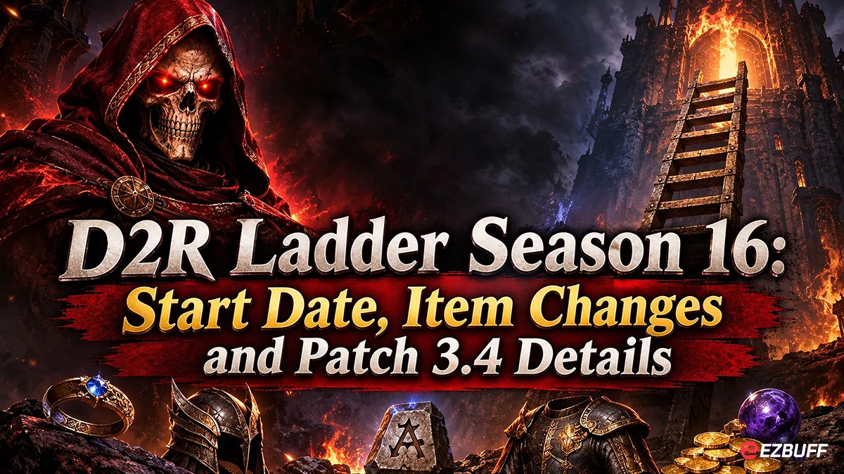 D2R Ladder Season 16: Start Date, Item Changes and Patch 3.4 Details