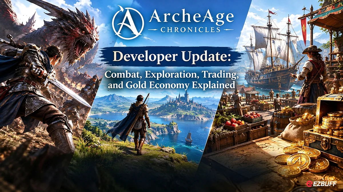 ArcheAge Chronicles Developer Update: Combat, Exploration, Trading, and Gold Economy Explained
