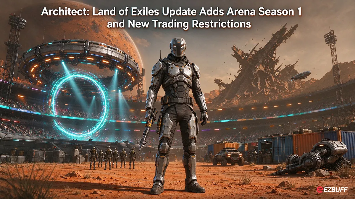 Architect: Land of Exiles Update Adds Arena Season 1 and New Trading Restrictions
