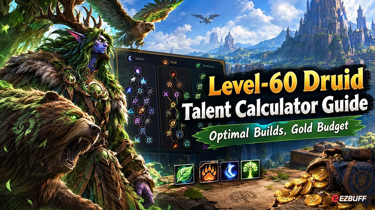 WoW Forever Level‑60 Druid Talent Calculator Guide: Optimal Builds, Gold Budget