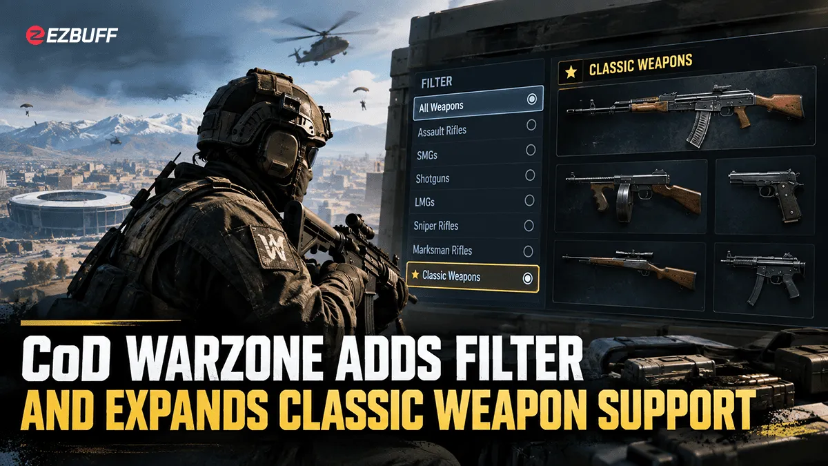 CoD Warzone Adds Filter and Expands Classic Weapon Support
