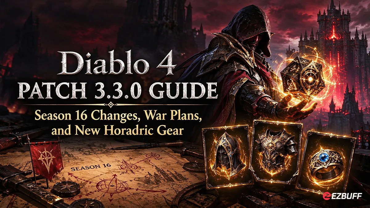 Diablo 4 Patch 3.3.0 Guide: Season 16 Changes, War Plans, and New Horadric Gear