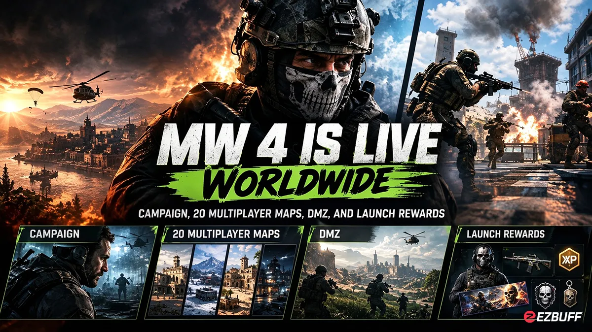 CoD MW 4 Is Live Worldwide: Campaign, 20 Multiplayer Maps, DMZ, and Launch Rewards