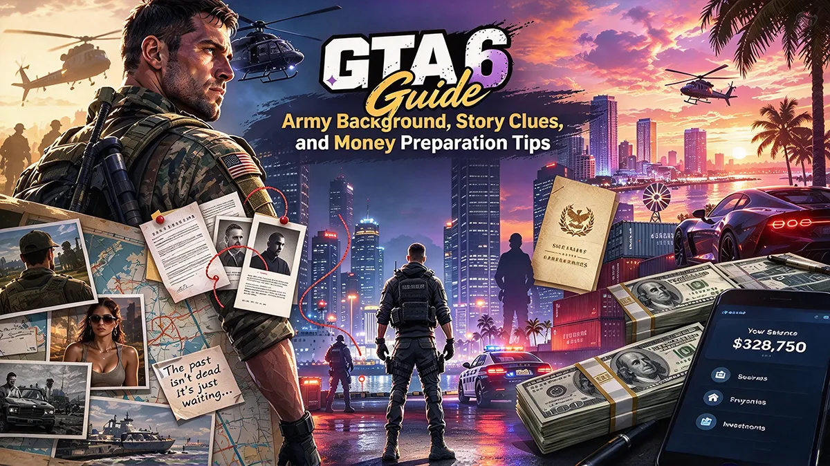 GTA 6 Guide – Army Background, Story Clues, and Money Preparation Tips