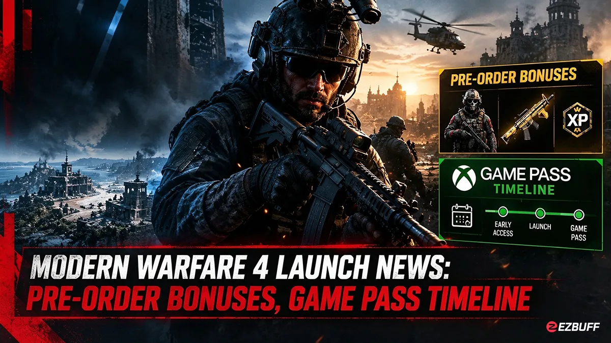 Modern Warfare 4 Launch News: Pre-order Bonuses, Game Pass Timeline