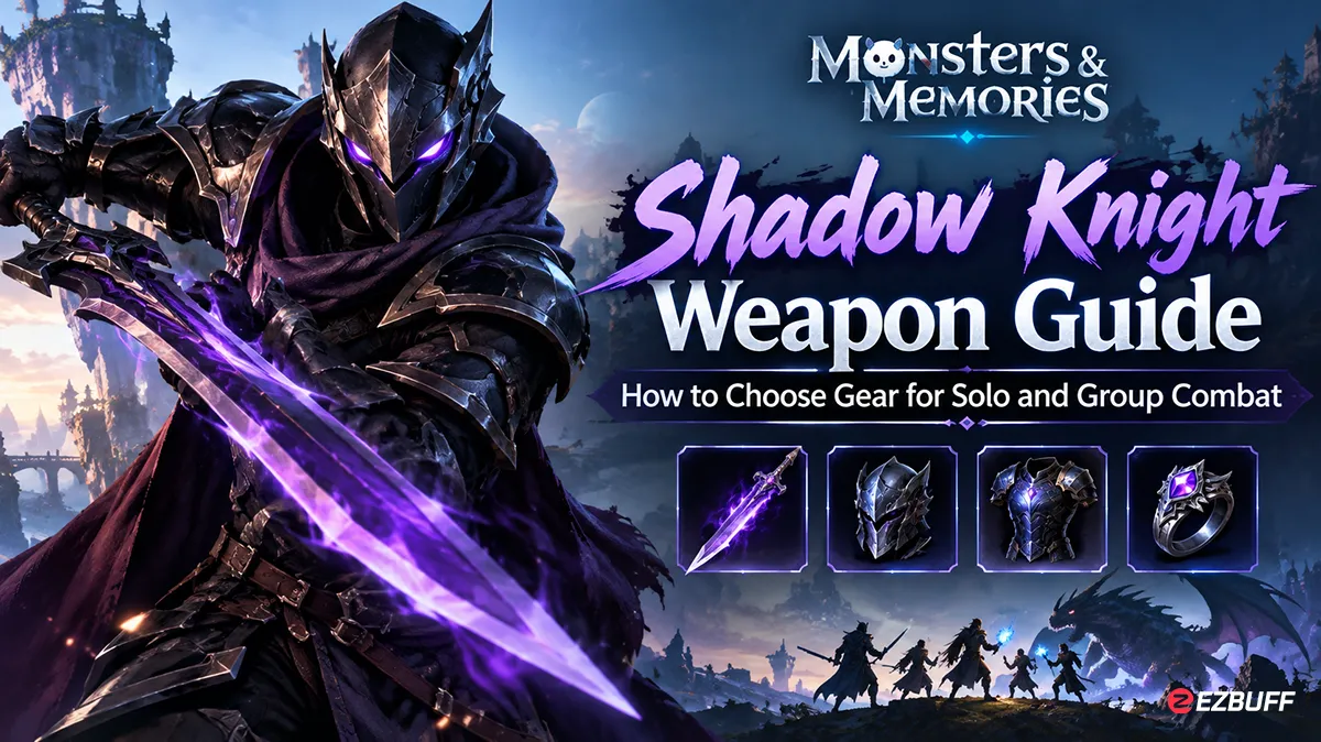 Monsters & Memories Shadow Knight Weapon Guide: How to Choose Gear for Solo and Group Combat