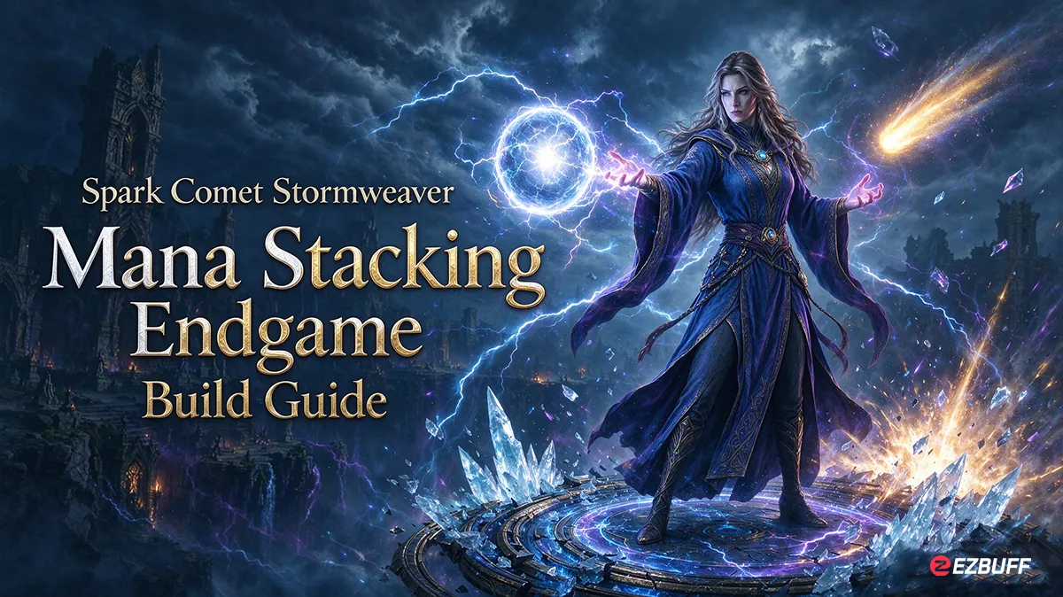 Spark Comet Stormweaver Mana Stacking Endgame Build Guide (Patch 0.5.5)