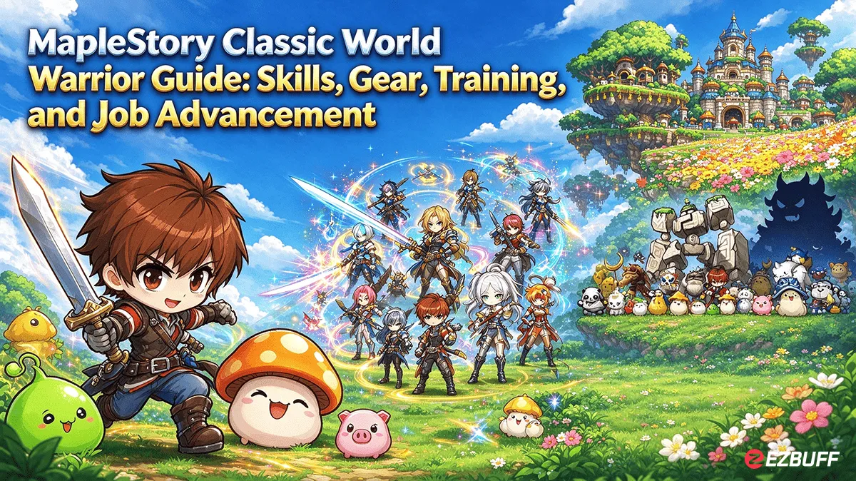 MapleStory Classic World Warrior Guide: Skills, Gear, Training, and Job Advancement