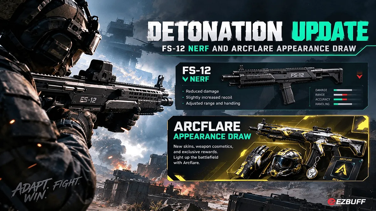 Delta Force Detonation Update: FS-12 Nerf and Arcflare Appearance Draw
