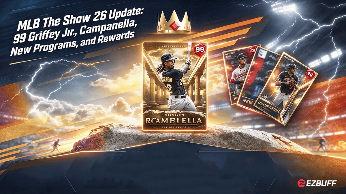 MLB The Show 26 8th Inning Update: 99 Griffey Jr., Campanella, New Programs, and Rewards