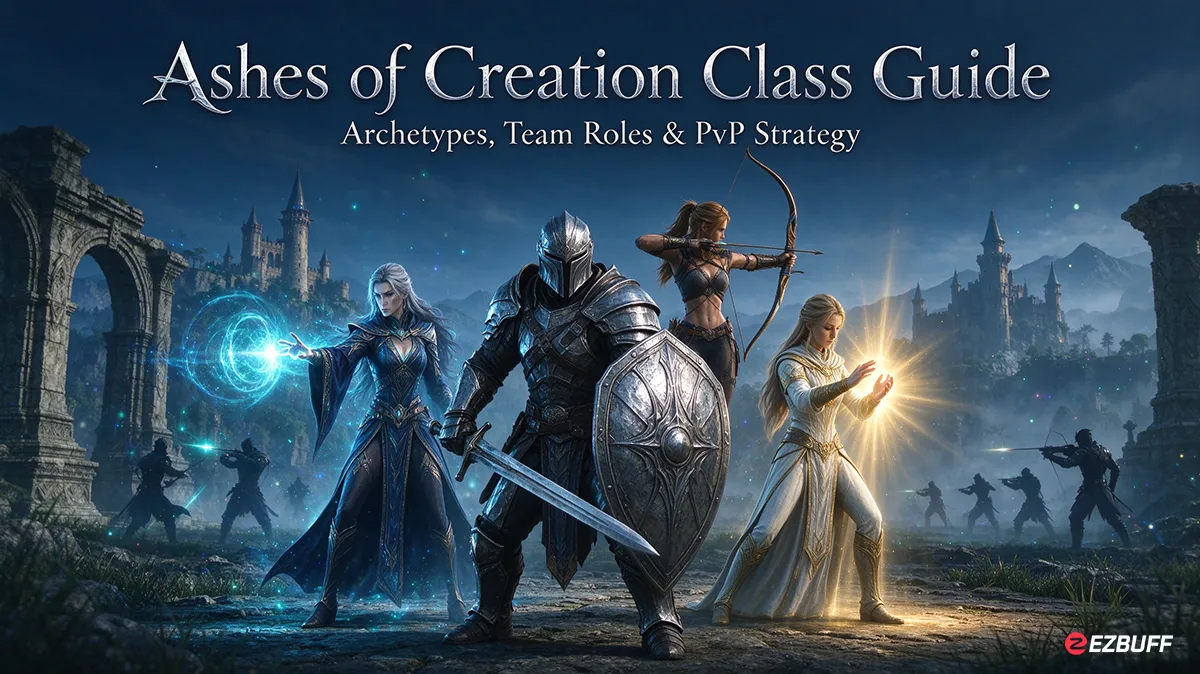 Ashes of Creation Class Guide: Archetypes, Team Roles, and PvP Strategy