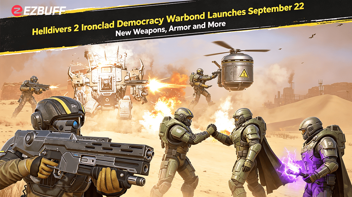 Helldivers 2 Ironclad Democracy Warbond Launches September 22: New Weapons, Armor and More