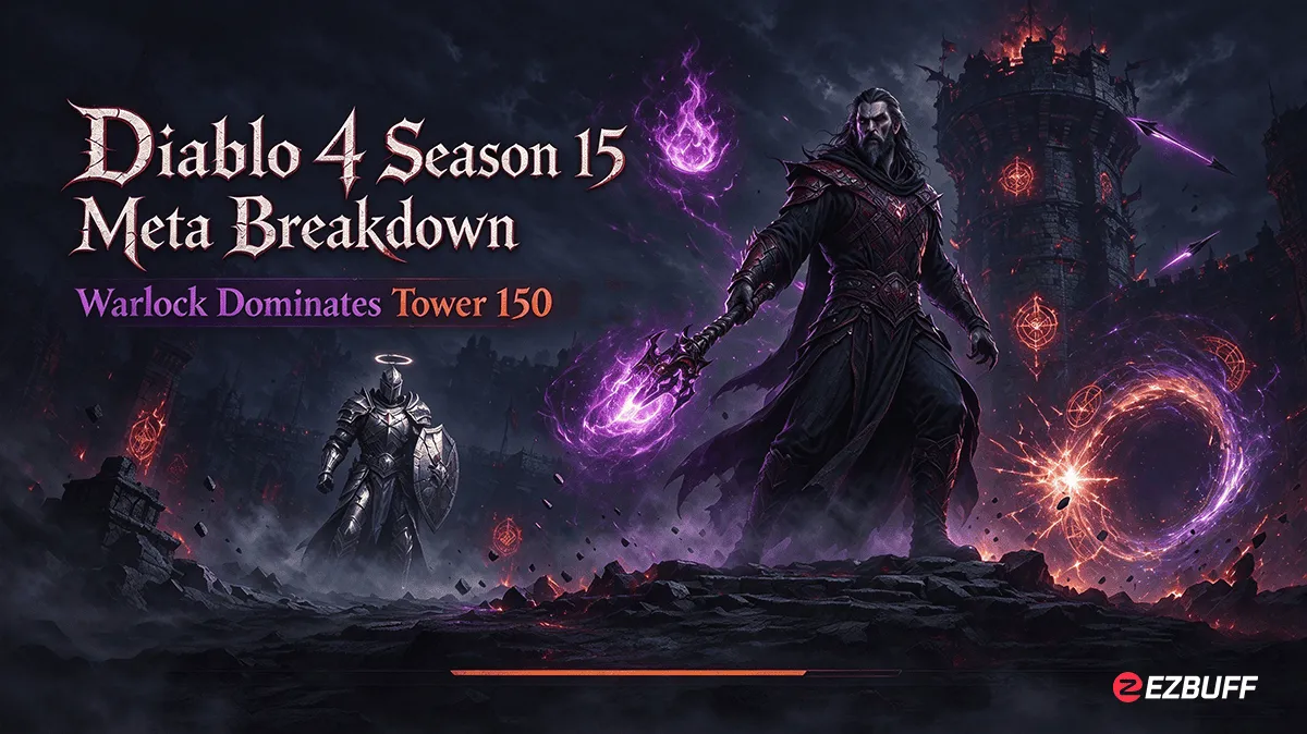 Diablo 4 Season 15 Meta Breakdown: Warlock Dominates Tower 150 as Paladin Falls Behind