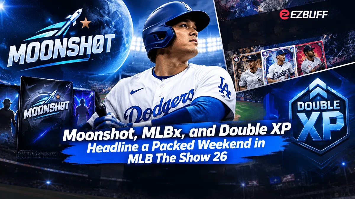 Moonshot, MLBx, and Double XP Headline a Packed Weekend in MLB The Show 26