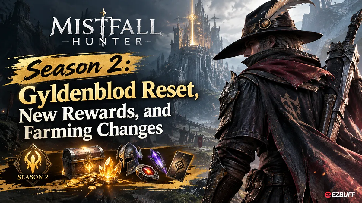 Mistfall Hunter Season 2: Gyldenblod Reset, New Rewards, and Farming Changes